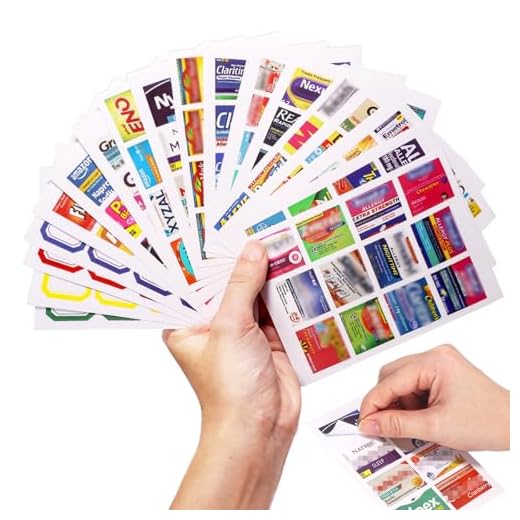 383-Piece Pill Organizer Label Set