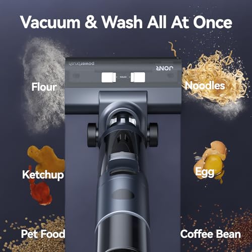 Image of JONR ED12 PRO Wet Dry Vacuum Cleaner,Vacuum Mop, Three Sided Cleaning,Hot Water Self-Cleaning,Hot Air Drying,Tangle-Free,Smart Hard Floor Cleaner Machine with Powerful Suction