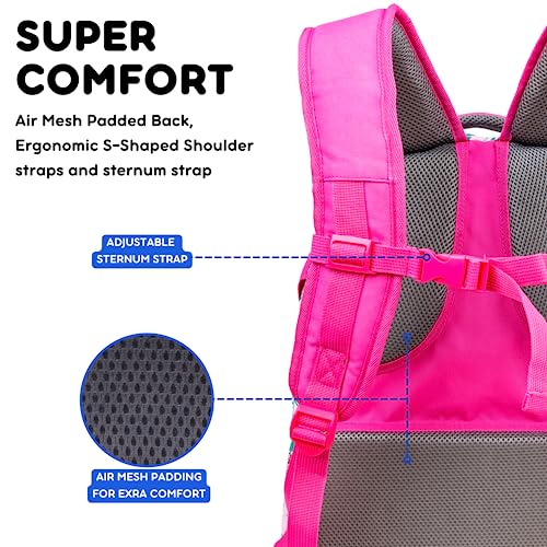 Image of J World New York Atom Laptop Backpack - Ergonomic Backpack for School with Air Mesh Padded Shoulder Straps - 600D Polyester Work Backpack for Men and Women - Stylish Design (PALM LEAVES)