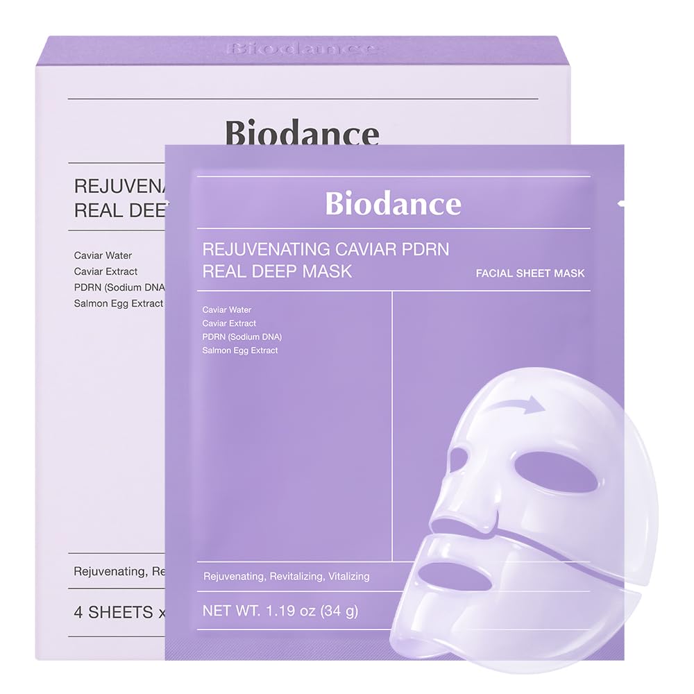 BIODANCE Rejuvenating Caviar PDRN Real Deep Mask, Overnight Hydrogel Face Mask, Skin Firming, Radiance, Enhancing Skin Recovery, Korean Skin Care, Self Care Gifts for Women | 1.19o