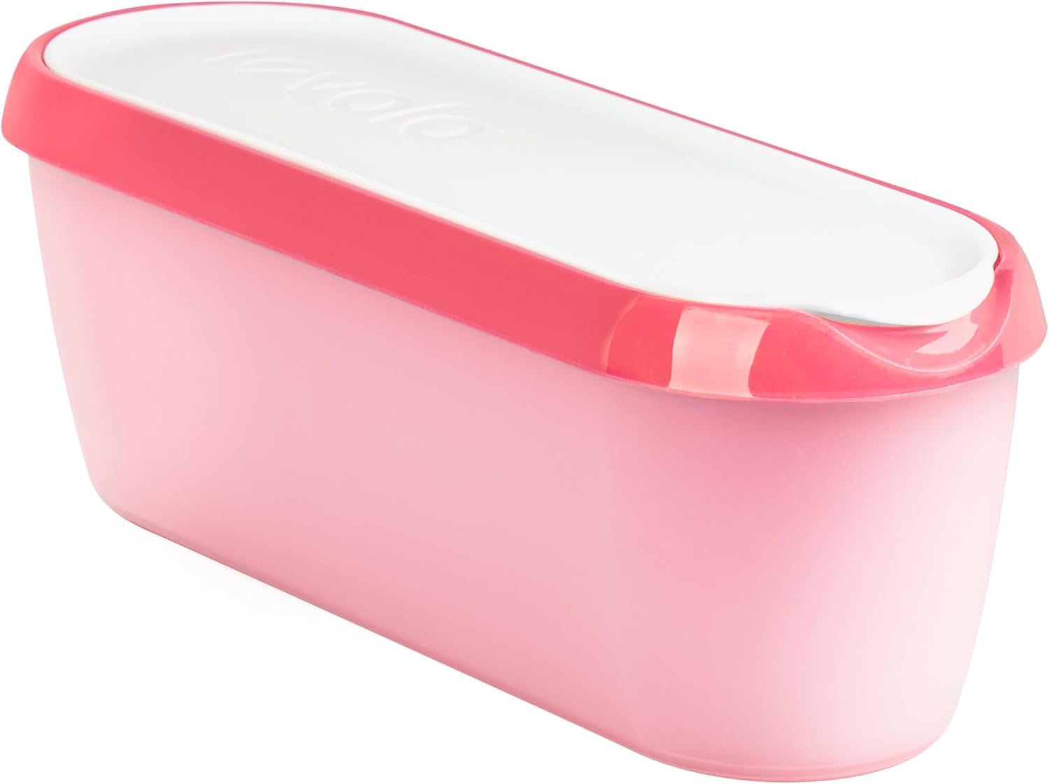 Tovolo Glide-A-Scoop Bac à crème glacée réutilisable, motif flamant rose, récipient hermétique sans BPA pour crème glacée maison, rangement compact au congélateur, passe au lave-vaisselle (3,8 l)