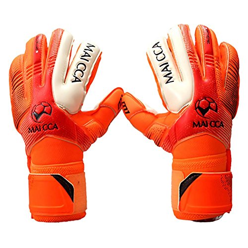 Nios Guantes De Portero De Futbol, MK-848-2 Guantes Profesionales De Portero Con Protector De Dedos, Proporciona Un Agarre Poderoso, Protege Tus Dedos De Lesiones, Antideslizante, Material De Ltex