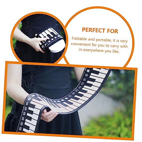 ifundom Clavier De Piano De Voyage Pliable Piano Électronique Enroulable Claviers Piano Enroulable Piano Portatif Piano Numérique Pliable Mini-piano Clavier Pliable Composant Élèctronique - Les Beatles, Paul McCartney, John Lennon, RIngo Starr, George Harrison ifundom Clavier De Piano De Voyage Pliable Piano Électronique Enroulable Claviers Piano Enroulable Piano Portatif Piano Numérique Pliable Mini-piano Clavier Pliable Composant Élèctronique – Image 8