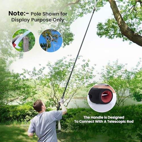 Image of MULTITEC 16-Inch Curved Pruning Saw - HPS 23 | Tree Trimming Tool with Extendable Handle Compatibility | SK5 Steel Blade | Aggressive Teeth | Outdoor Gardening & Landscaping Hand Saw