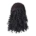 DIFEI Creative 2019 New Afro Kinky Curly Hair Bangs Can Be Hair Closure Chignons Puff Drawstring Ponytail in Hair Extension for Black Women … (8 inches-1B)