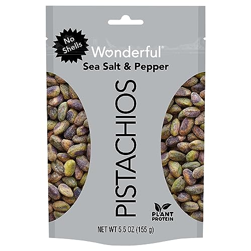 SEA SALT & PEPPER PISTACHIOS, SEA SALT; PEPPER