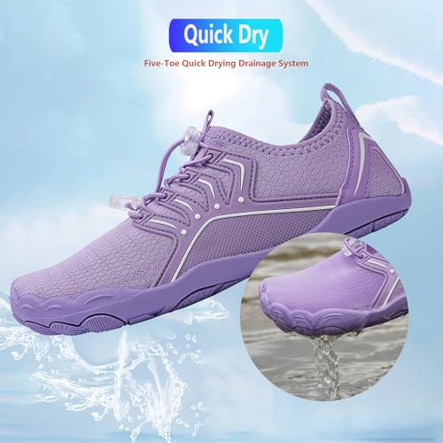 Image of Hike Barefoot Shoes Women Men Pro Water Footwear Wide Toe Box Non-Slip Unisex Athletic Outdoor Running Shoes