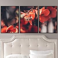 3 Piece Framed Canvas Wall Art Colorful Bee Insects Canvas Prints Home Artwork Decoration for Living Room,Bedroom - 16