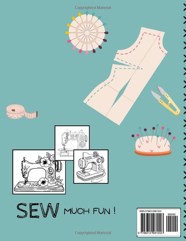 Sewing Machines: A Colorful Stitching Journey: A Fun Collection of Domestic Sewing Machines to Color and Enjoy! image 3