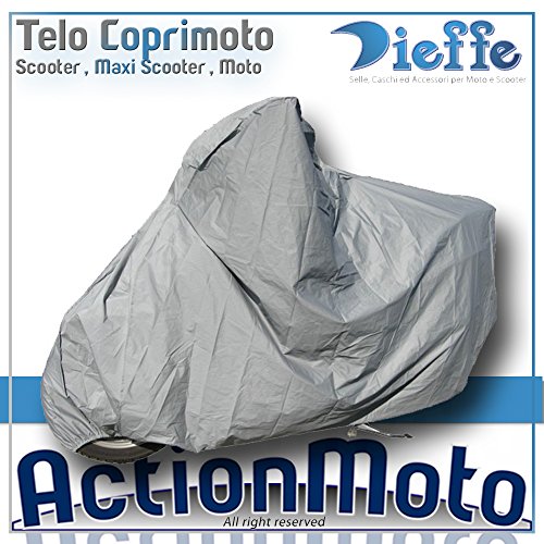 Protectora Para Motos Toalla Maxi Scooter Maxi Moto Dieffe América Gris