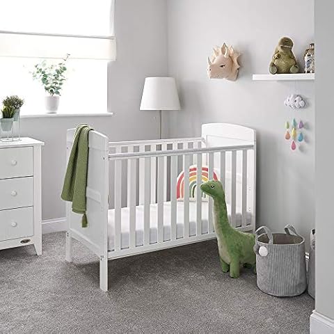Obaby Grace Mini Cot Bed, White Cover