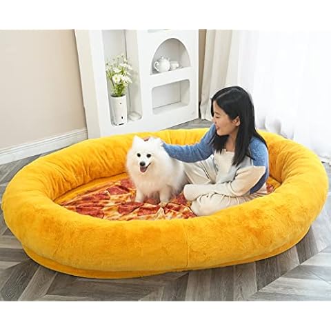 Riesiges Hundebett für Menschen mit passender Decke Cover