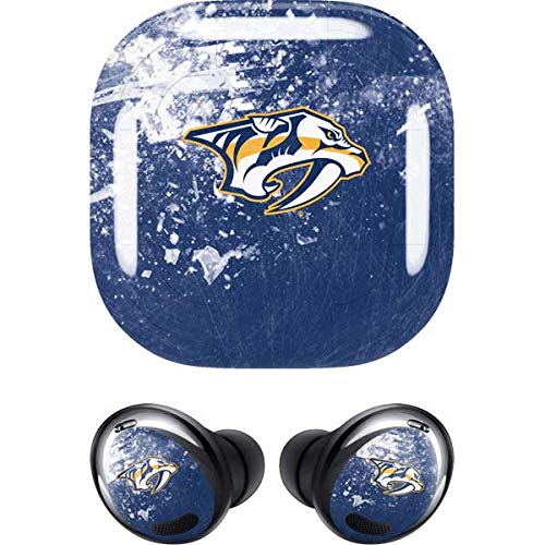 Skinit Decal Audio Skin Compatible with Samsung Galaxy Buds Pro - Officially Licensed NHL Nashville Predators Frozen Design