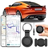 GPS Tracker per Auto, Air Tracker Android e IOS,Magnetico Gps Per Auto, IP68 Impermeabile Auto Localizzatore con App Copertura Globale In Tempo Reale Tracciare Veicolo/Moto,Senza SIM (Nero)