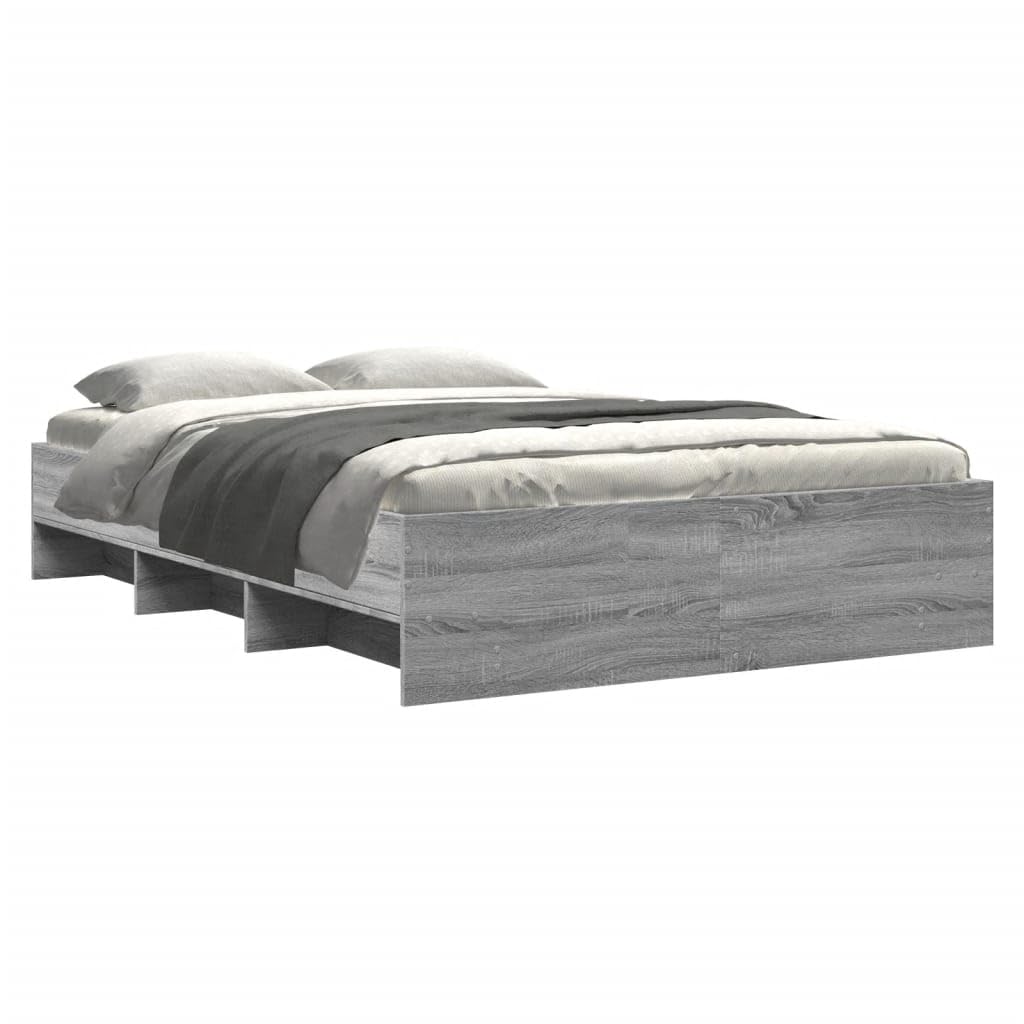 Legno multistrato resistente con contenitore integrato Grigio Sonoma
