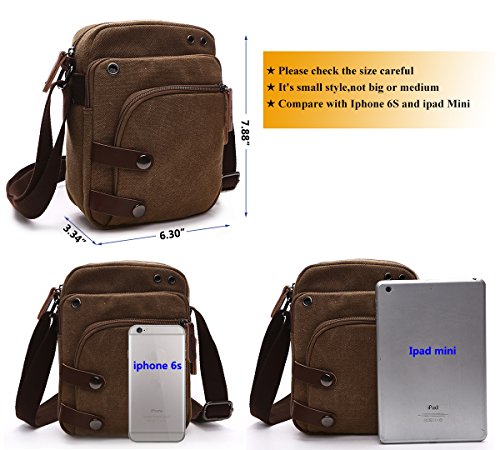 Collsants Mini Crossbody Bags for Women and Men - Small Purses and Handbags - Travel Bag - Canvas Shoulder Purse4