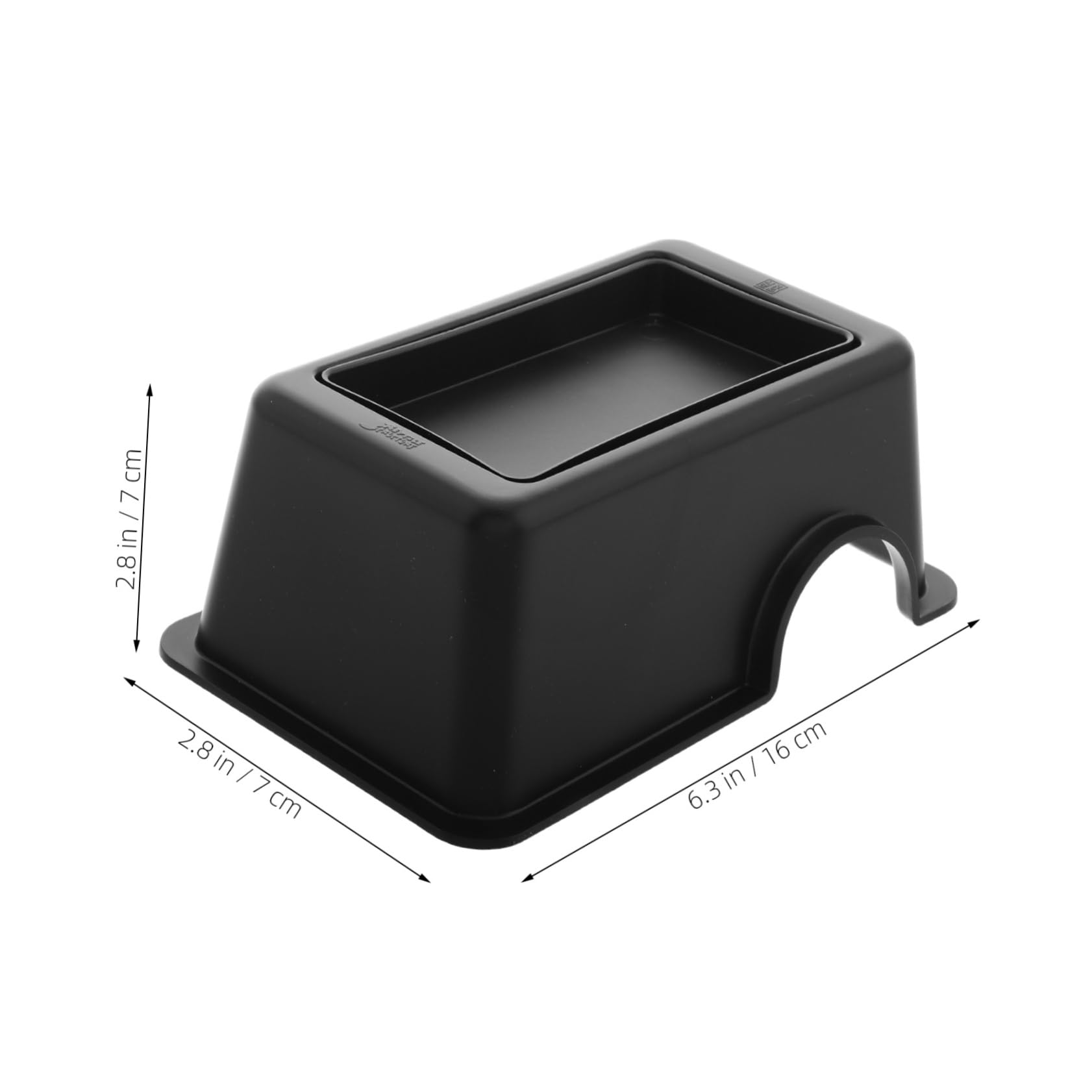 BESTonZON Reptile Tank Hideout Box Gecko Hide Shelter Easy Clean Feeder for Snakes Lizards