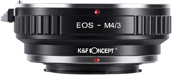 K&F CONCEPT Bague Adaptation Objectif Compatible avec Objectif compatibile Con Canon EF/EF-S vers Boîtier M4/3, EOS-M4/3 - 5