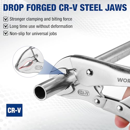 image for WORKPRO 5-Piece Locking Pliers Set, Pliers Tool Set, Vice Grips with C