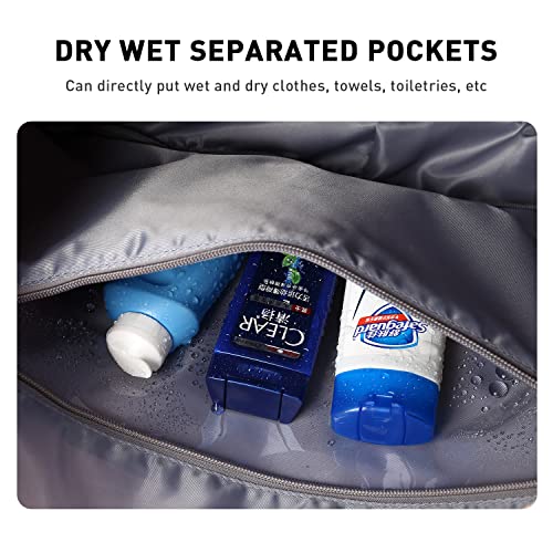 Large Travel Tote Bag, Waterproof Expandable Duffel Gym Tote Bag,Weekender Carry On Overnight Bags For Women With Trolley Sleeve Wet Pocket,Travel Duffel Bags,Purple #TOP6