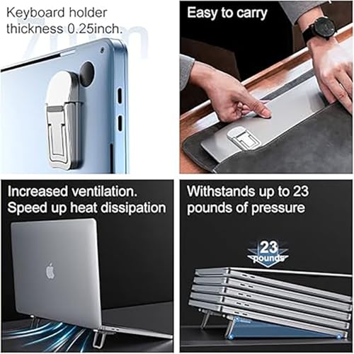 Soporte portátil invisible para laptop aluminio plegable miniatura 4