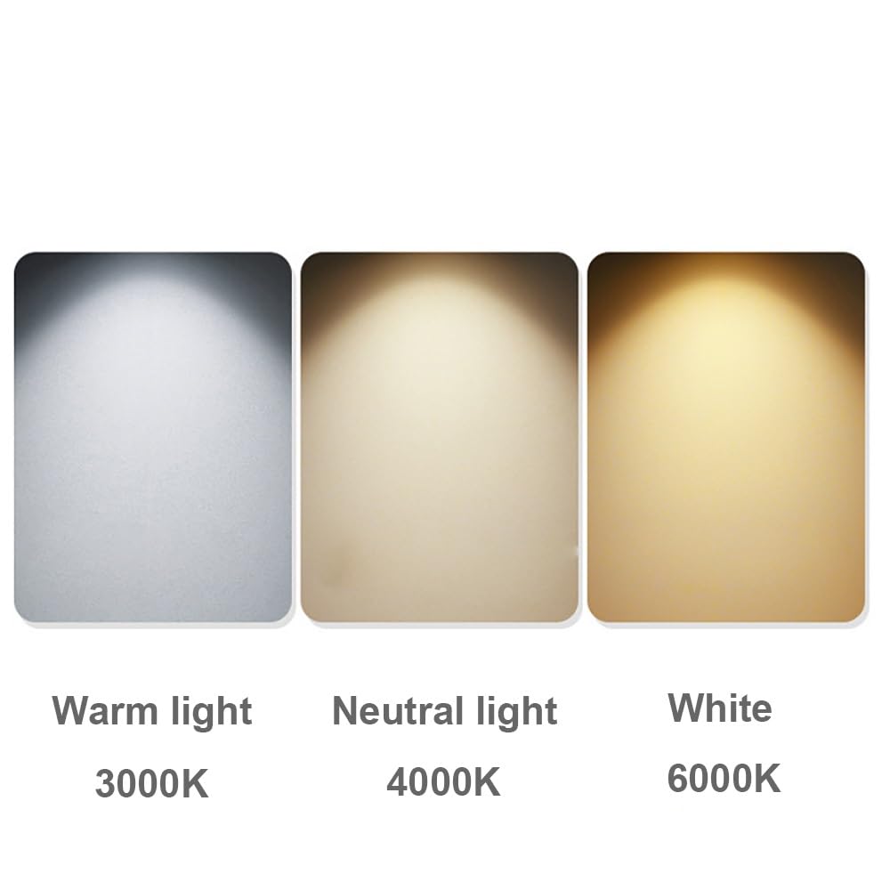 Lampy Sufitowa LED Okrągła Styl Drewna Nowoczesna, Plafon Regulowane Oświetlenie Sufitowe Pełne Widmo Sypialnia Korytarz(Walnut,33cm/12.99in)