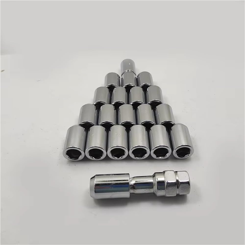 Tornillos de rueda Compatible con Buick Tuercas de rueda de 32 mm M12 x 1.25 paquete de tuercas de rueda