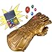 Infinity War Thanos Gauntlet With Electronic Detachable Glowing Stones - Cosplay Halloween Prop PVC Gloves for Adult