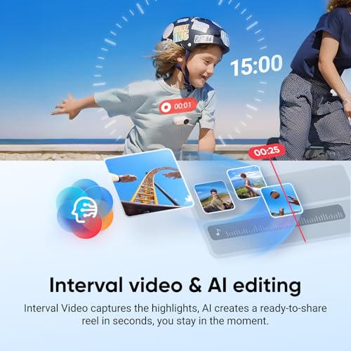 Image of Insta360 GO 3S Cycling POV Bundle - 64 GB White 4K Tiny Portable Vlogging Camera, Hands-Free POVs, Mount Anywhere, Stabilization, 140 Min Battery Life, 10m Waterproof, Pet POV, White