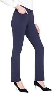 baleaf Women's 29"/31" Yoga Dress Pants Work Travel Slacks with 4 Pockets | 4-Way Stretch, Comfy Soft, Breathable, Pull-On, Flattering Fit, Business, Workout, Business, Golf, Casual, Daily Wear