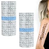 2 Pièces Bandage Transparent Imperméable,2m X 15 Cm,Bandages Adhésif Transparent Extensible,Pansement Waterproof Piscine,Pansement Tatouage Waterproof,Pour Protection De Plaies Et Tattoos