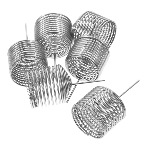 Abaodam 6 Piezas Caja De Fertilizante Cestas Titular De Fertilizante Interior Contenedor De Fertilizante Contenedor De Fertilización De Siembra Suministro De Jardín Acero Inoxidable Plata
