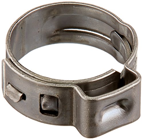 Oetiker 16702492 Stepless Ear Clamp, One Ear 5 mm Band Width, Clamp ID Range 9.2 mm (Closed) - 10.9 mm (Open) (Pack of 50)