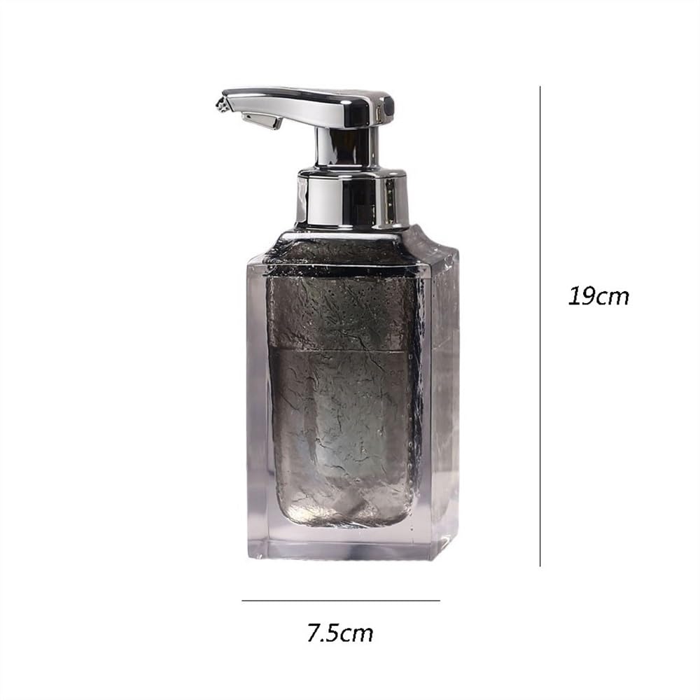 Dispensador de jabón Botella dispensadora de jabón con Sensor automático sin Contacto, Gran Capacidad, 500 ml, Lujo, eléctrica(Silver)