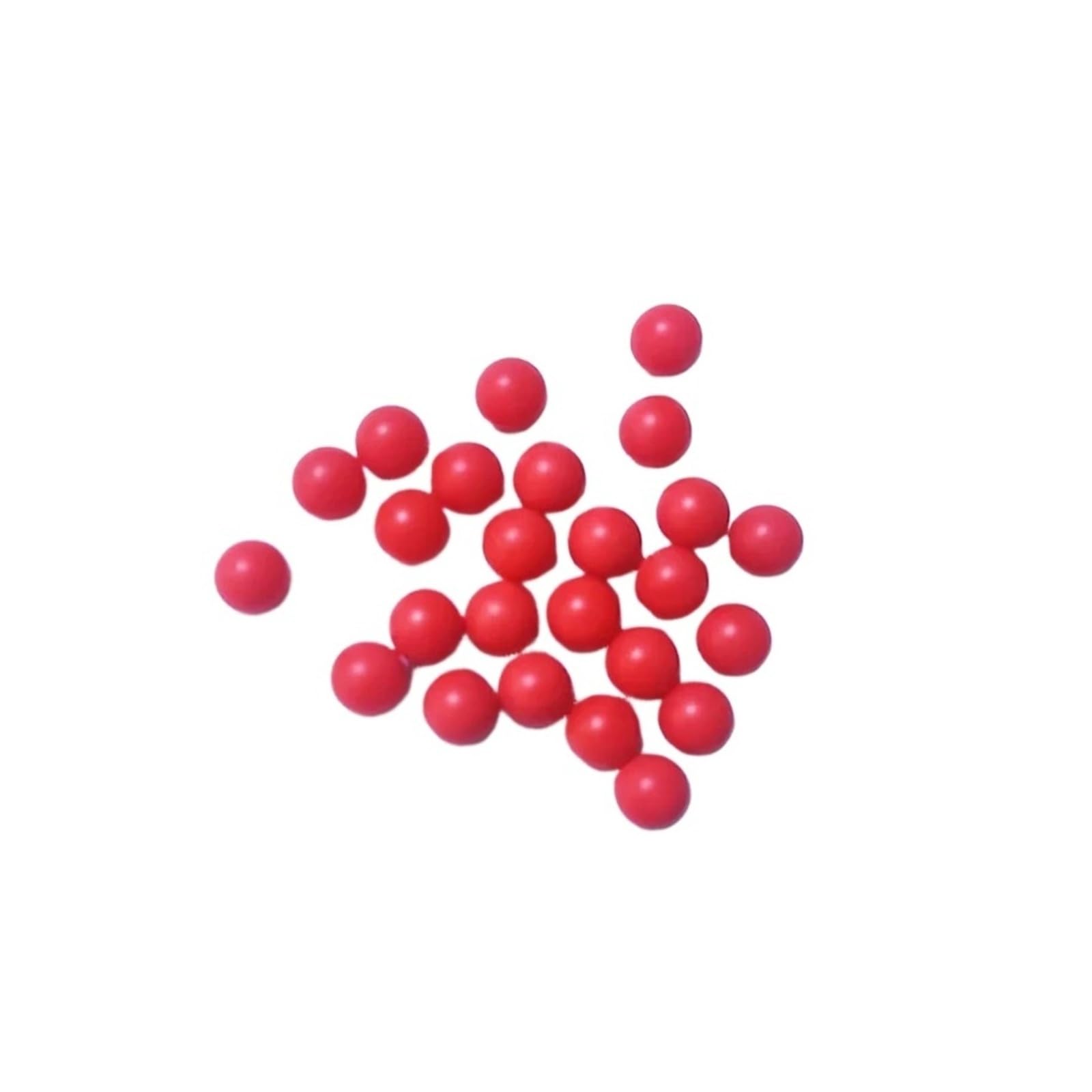 Czerwone plastikowe kulki PP Gładka kula pływająca 7,8 9,5 20 mm do dekoracji rękodzielniczych(7.8mmx200Pcs)