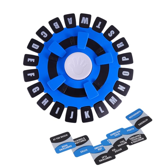 Family Board Game with Digital Display Timer and 2 Categories Modes 24-Letter Word Games Card