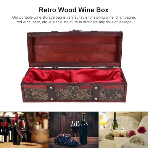Cyrank Wooden Wine Bottle Box - Image 3
