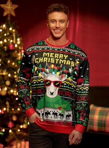 Arvilhill Men'S Ugly Christmas Funny Sweatshirt Loose Fit Adult Xmas 3D Print Sweater For Holiday (S-3Xl) 2 Arvilhill Men'S Ugly Christmas Funny Sweatshirt Loose Fit Adult Xmas 3D Print Sweater For Holiday (S-3Xl) - Image 3
