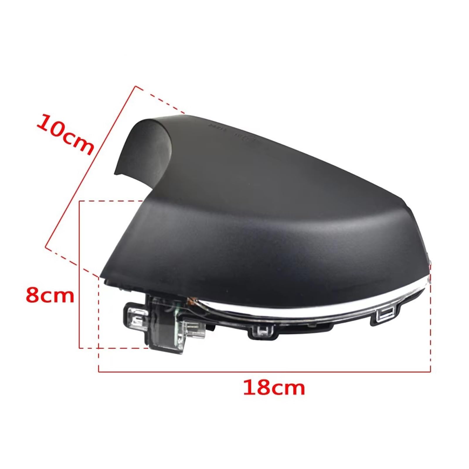 Direzione Dinamico Indicatore Di Direzione Dinamico A LED Specchietto Retrovisore Laterale Lampeggiante Ripetitore 2 Pezzi Per VW Per Polo MK5 6R 6C 2009-2017 Indicatori Direzione(White lens)