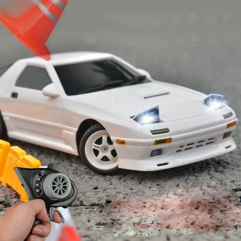 Image of Remote Control Excavator Toy for 6-12 Yr Boys, Best Birthday Gifts for Kids 7 8 9 10 11 Year Old, Rc Construction Toys with Metal Shovel (LDRC A04 RC Drift CAR)