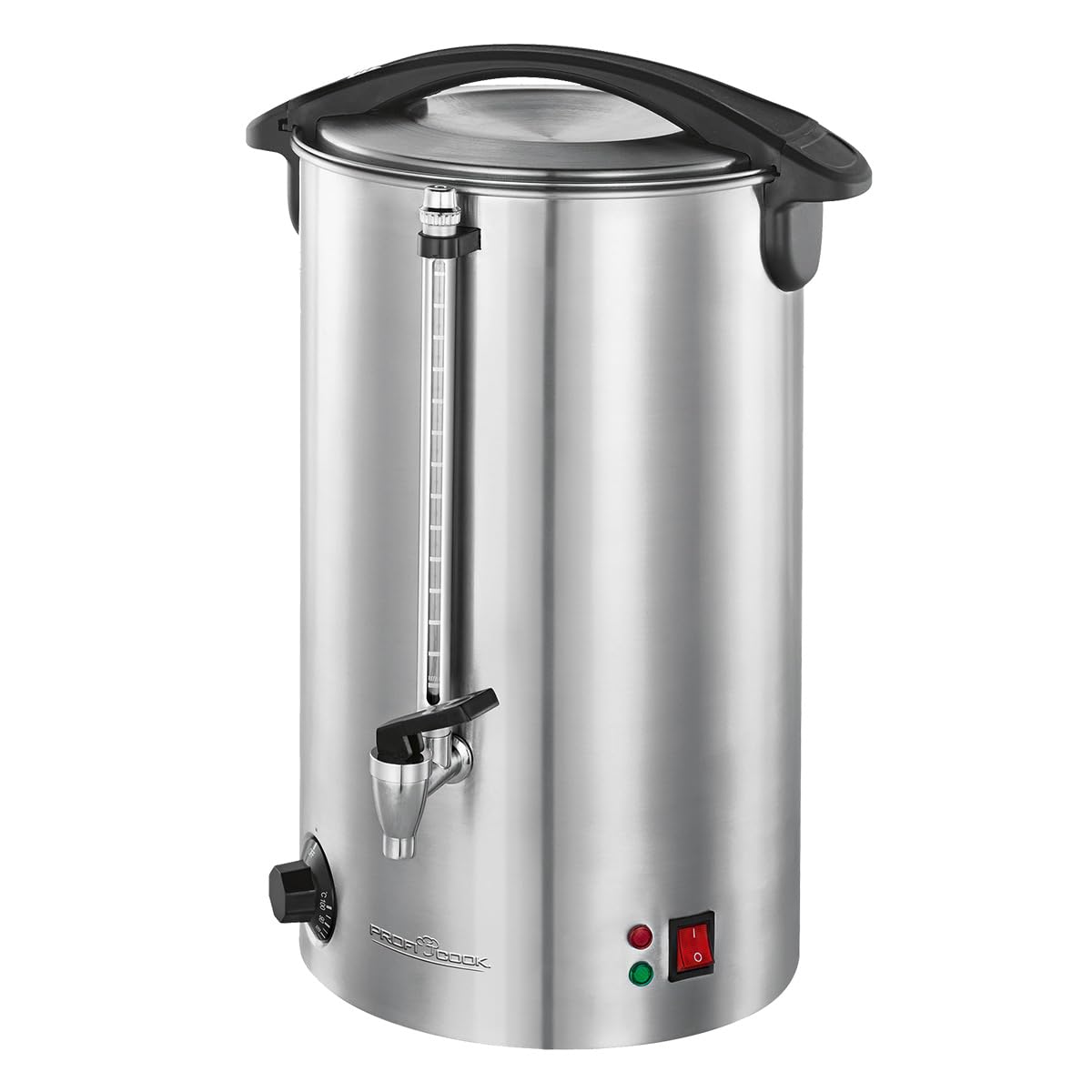 ProfiCook PC de HGA 1111 Bebidas Calientes y vino caliente de goteo, carcasa de acero inoxidable, 16 L, indicador de llenado, Inox
