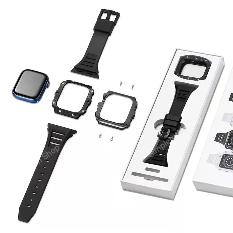 Kit modification Apple Watch carbone pour un style luxe unique