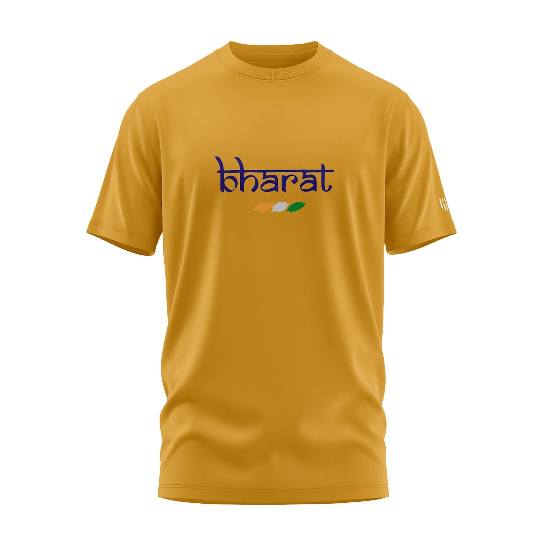 Aero ArmourBharat 2.0 Printed Unisex Cotton T-Shirt | Half Sleeve |Round Neck
