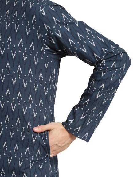 Image of SOJANYA (Since 1958, Men's Silk Blend Grey Kurta Pyjama & Silk Blend Jacket Combo