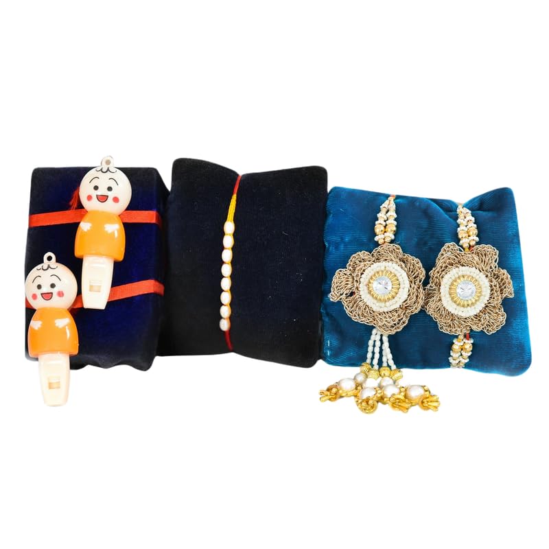 Image of NUTRI MIRACLE Rakhi Gift Hamper with Chocolates, Dry Fruits, Tilak Thali and Greeting Card for Bhaiya Bhabhi and Family