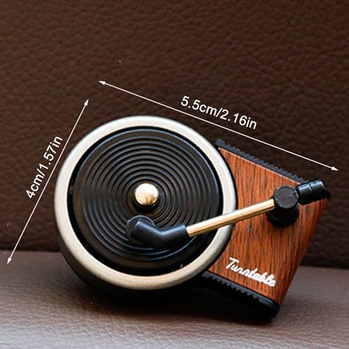 Image of kingsea Record Player Air Freshener Car Vent Clip Aromatherapy, Air Diffusers Freshener Car Retro Clip Interior Decoration