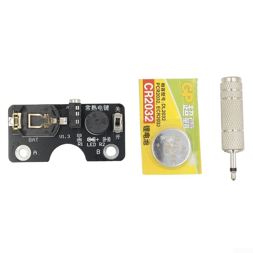KIMISS Keyer per Esercitarsi nel Codice Morse con Cicalino Incorporato, Tasto CW Manuale per Radio a Onde Corte, Ideale per Operatori Radioamatori, Impara e Pratica il Codice Morse