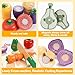 Wooden Play Food Set for Kids Kitchen | Cutting Veggies & Fruits Toy Food Set with Storage Case & Bag, Play Kitchen Accessories, Pretend Play Food for Toddlers 3+
