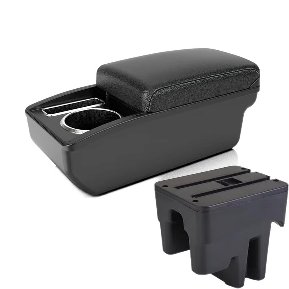 FSOZDBBPL For Toyota Avanza 2016 Car Armrest Box Interior Retrofit Parts Center Storage Box Interior Parts(A3 white line NO USB)