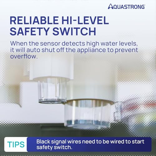 Image of Aquastrong HVAC Condensate Pump, 115V /230V, Automatic Safety Switch, AC Condensate Removal for Air Conditioner, Furnace, Dehumidifier, 3.3' Power Cord, Light Gray